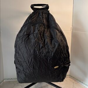 IKEA Knalla, Black Foldable Lightweight Backpack, NWT
